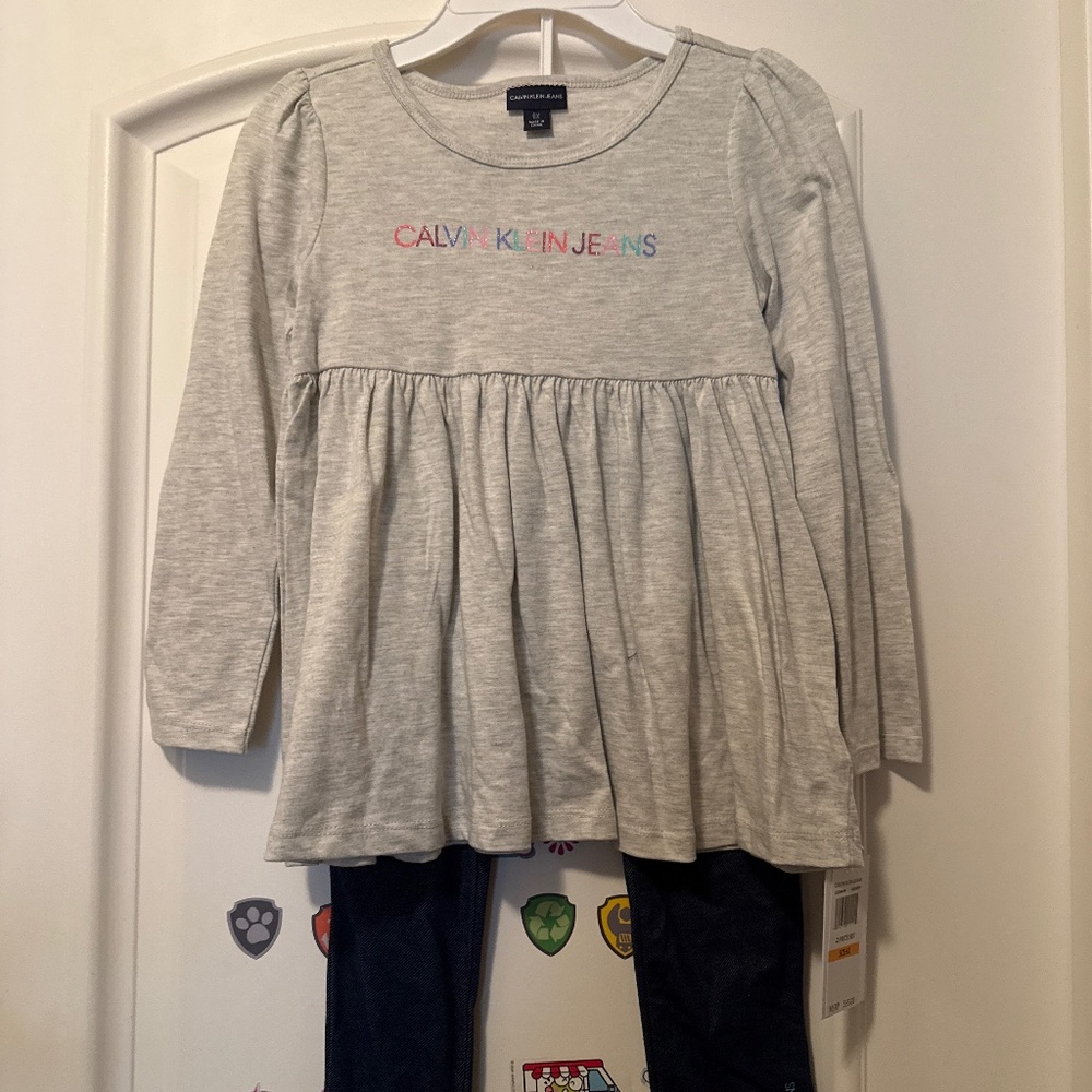 Calvin Klein jeans 2 pieces girls set